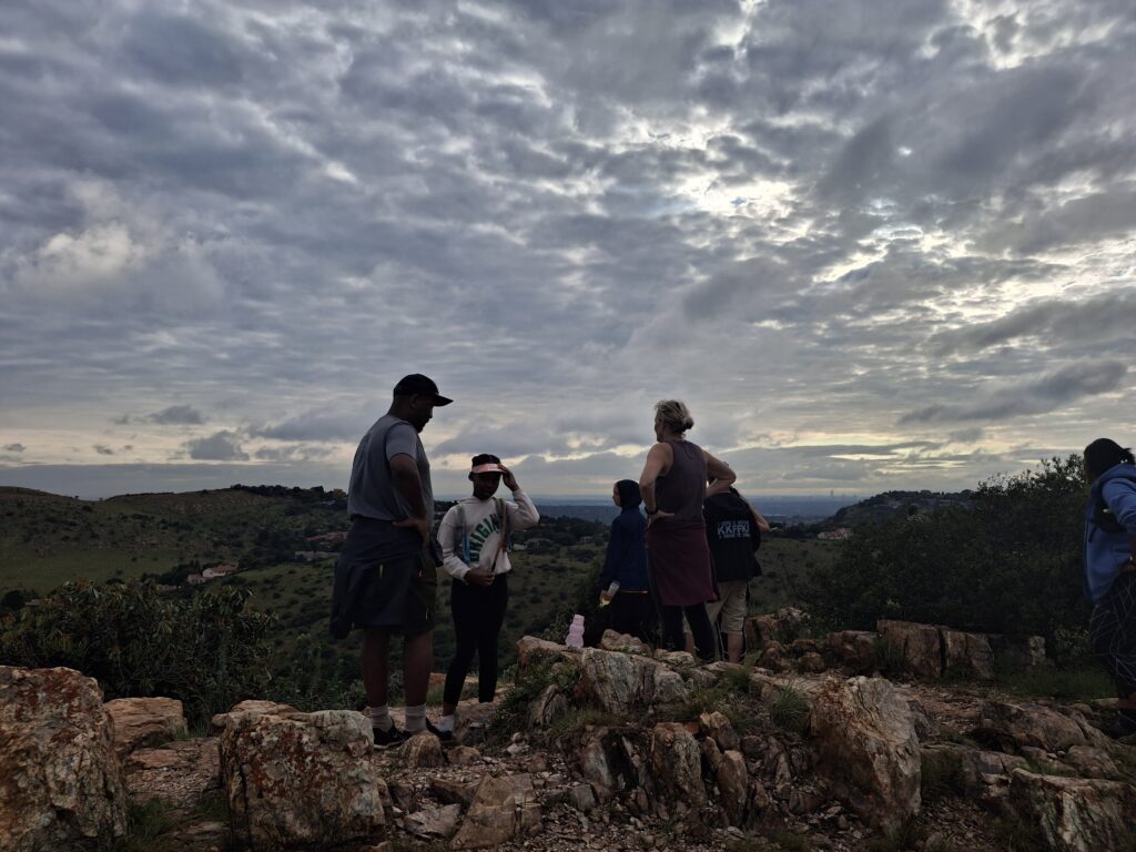 hiking at Kloofendal nature reserve