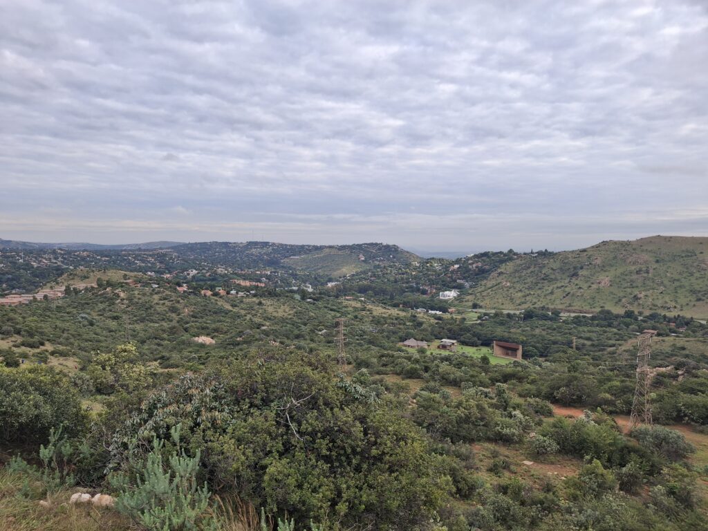 hiking at Kloofendal nature reserve