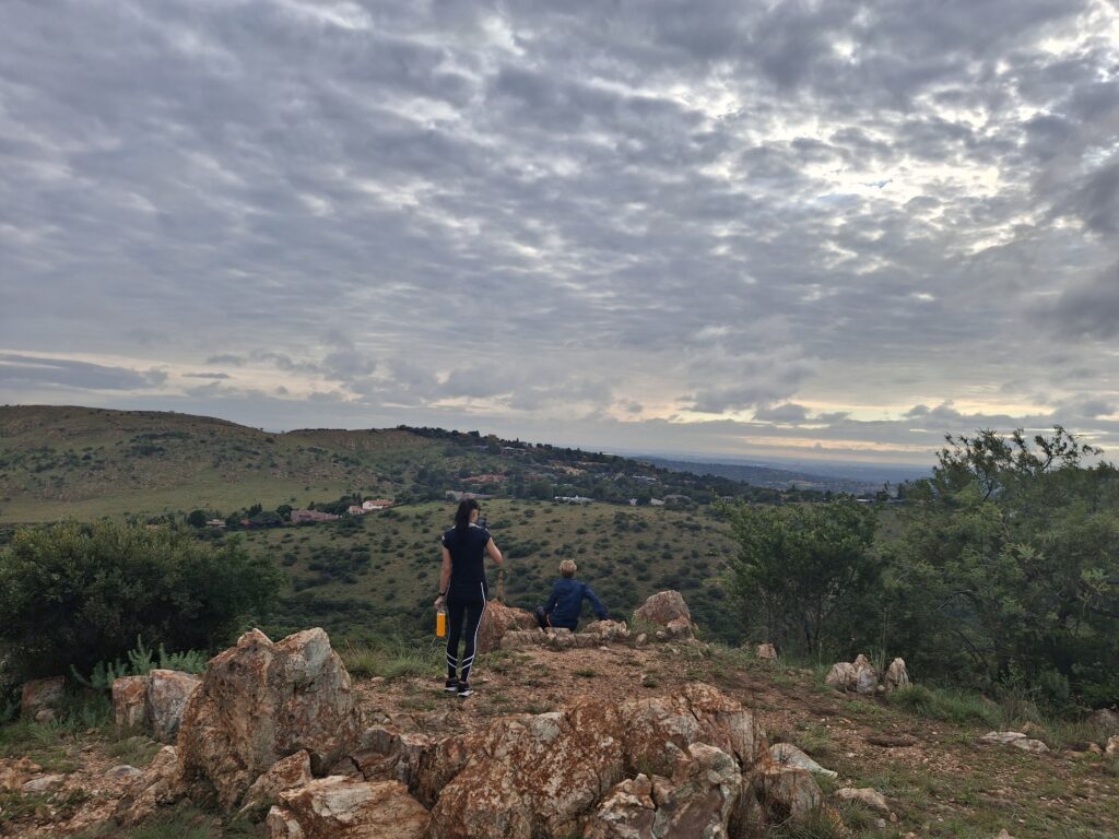 hiking at Kloofendal nature reserve