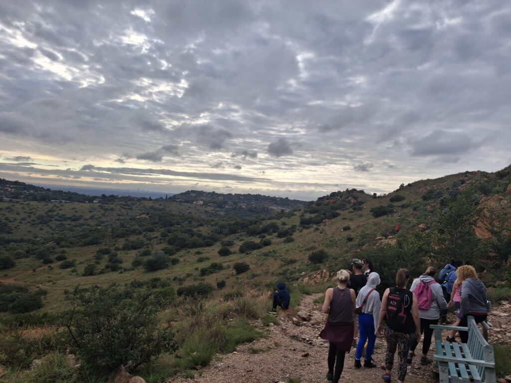 hiking at Kloofendal nature reserve