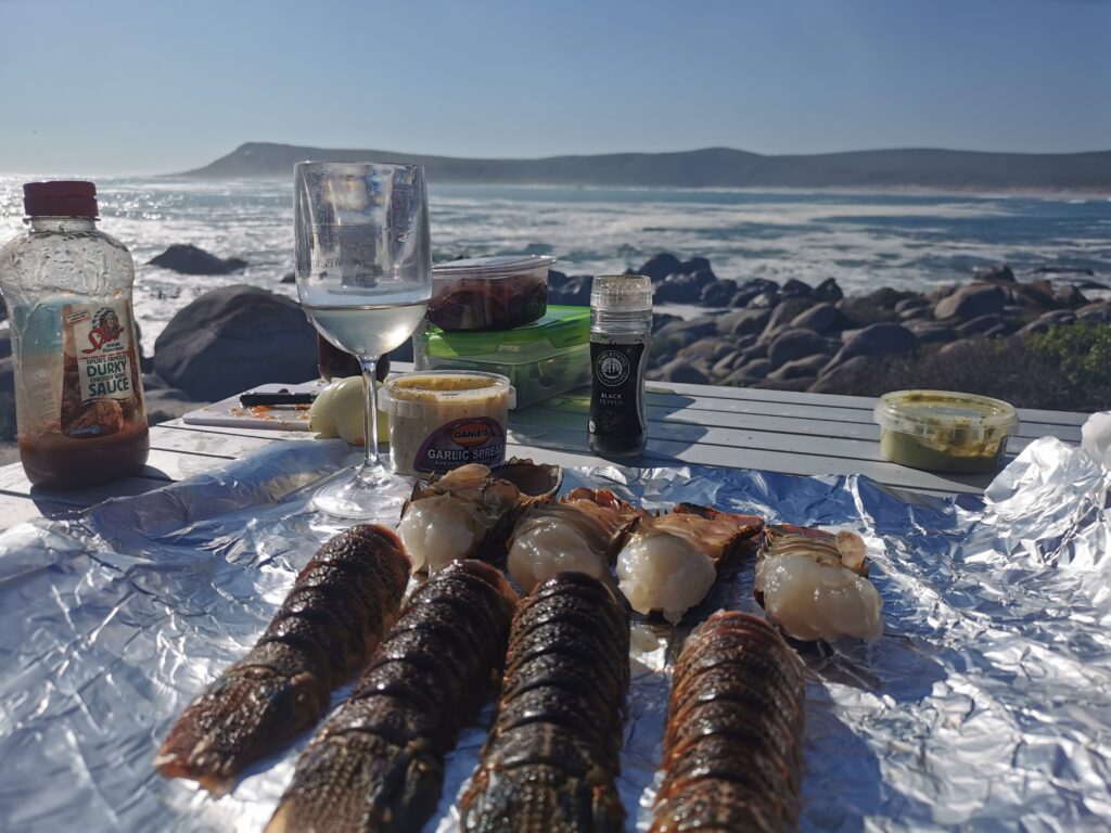 West coast Lobster right on the beach